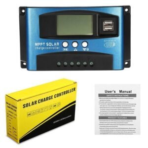 100A 12V/24V MPPT Solar Charge Controller Dual USB LCD