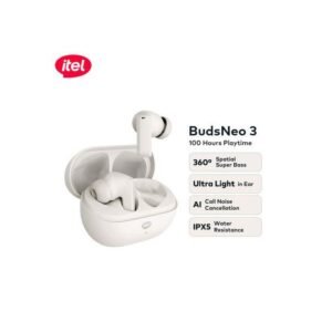 itel TWS BUDSNEO 3 Earbuds Earpods BUDS NEO 3 100Hours ENC White