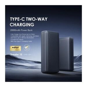 Oraimo Traveler 12 20000mAh 12W Power Bank Type-C Input & Output Fast Charging