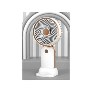 Mini Fan Handheld Mini Rechargeable Fan With Strong Wind Power-White