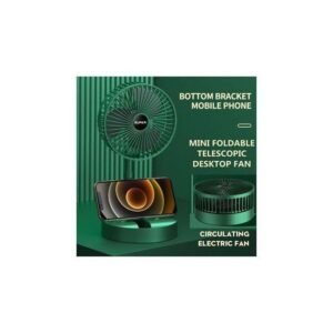 Mini Foldable Telescopic Desktop Electric Fan 3 Speed Mute