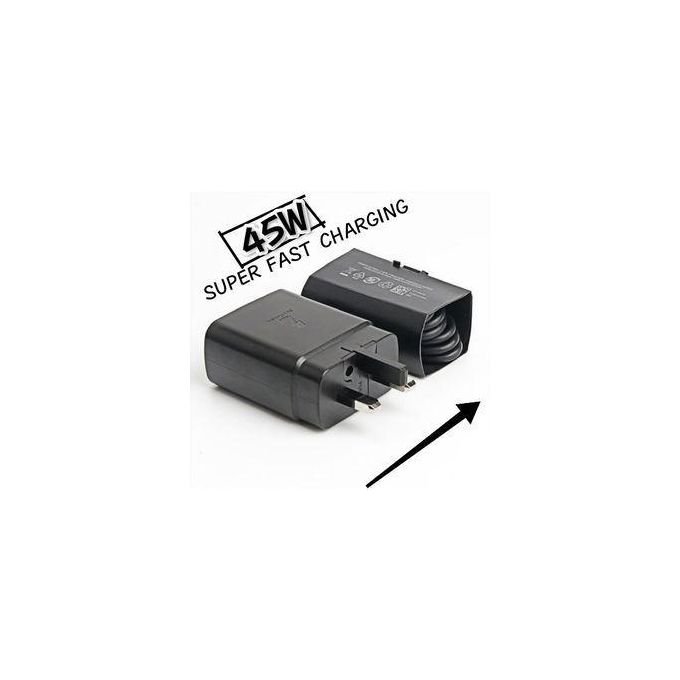 Samsung Samsung CHARGER 45W SUPER FAST CHARGER ADAPTIVE CHARGING FOR NOTE 20 Ultra S20 S21 S22 S23 Ultra Type-C To Type C