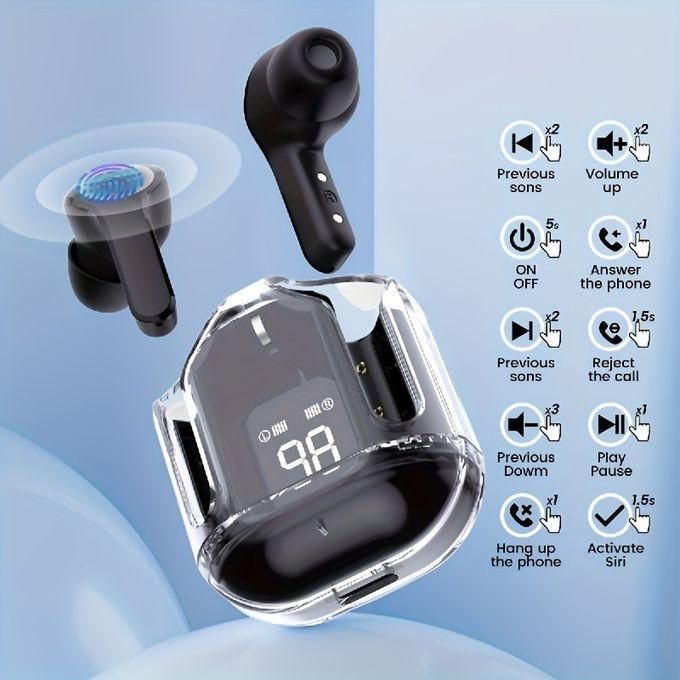 Air31 Wireless Earphones - Bluetooth 5.3, Noise Reduction, In-Ear, Black