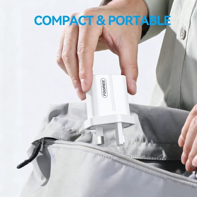 FOOMEE 12W Fast Charger USB-A Output+ Micro Cable For Phones, Power Banks and Other Micro devices