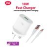 itel 18W QC3.0 Faster Charger With Type-C Free Cable - White