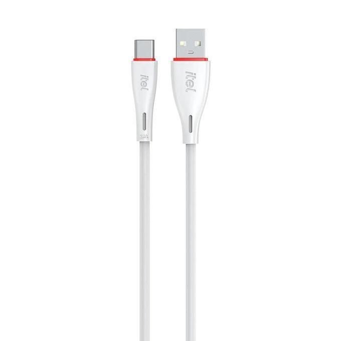 itel 18Watts QC3.0 Fast Charger With Type-C Cable - White