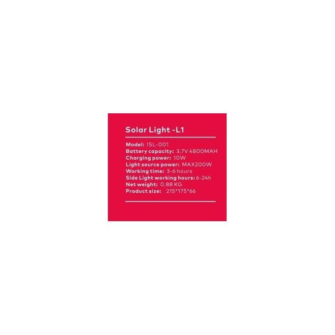 itel 4800mAh Multifunctional Solar Light L1 ISL-001