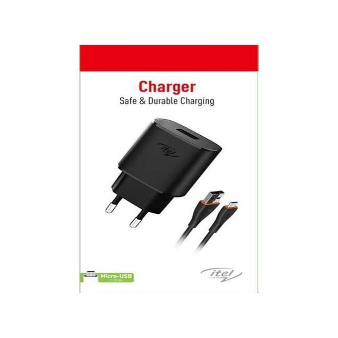 itel 5W Mini Size Efficient Charger With Micro USB Cable
