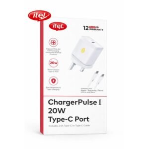 itel ChargerPulse I – 20W Type-C Fast Charger