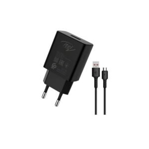 itel Efficient Charger With Free Micro USB Cable - Black