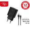 itel Mini Size Efficient Charger + Free 1m Micro USB Cable -Black