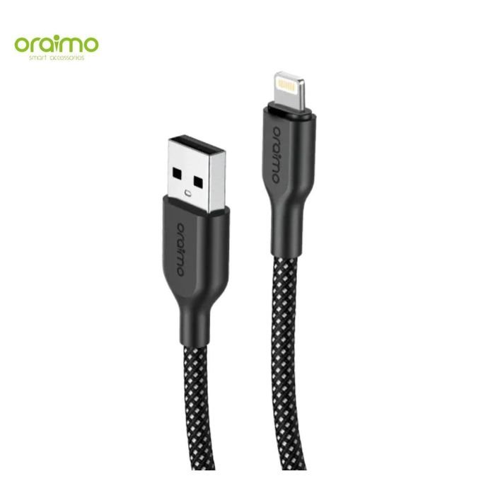 Oraimo 3A 1m Fast Charging USB-A to Iphone Braided Cable