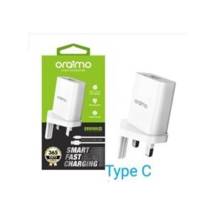 Oraimo Fast 1Smart Charger WITH Type C Cable - White