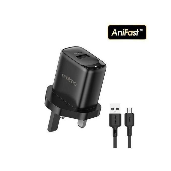 Oraimo Firefly 3 (OCW-U66S+M53) – 2A Fast Charger + Micro-USB Cable