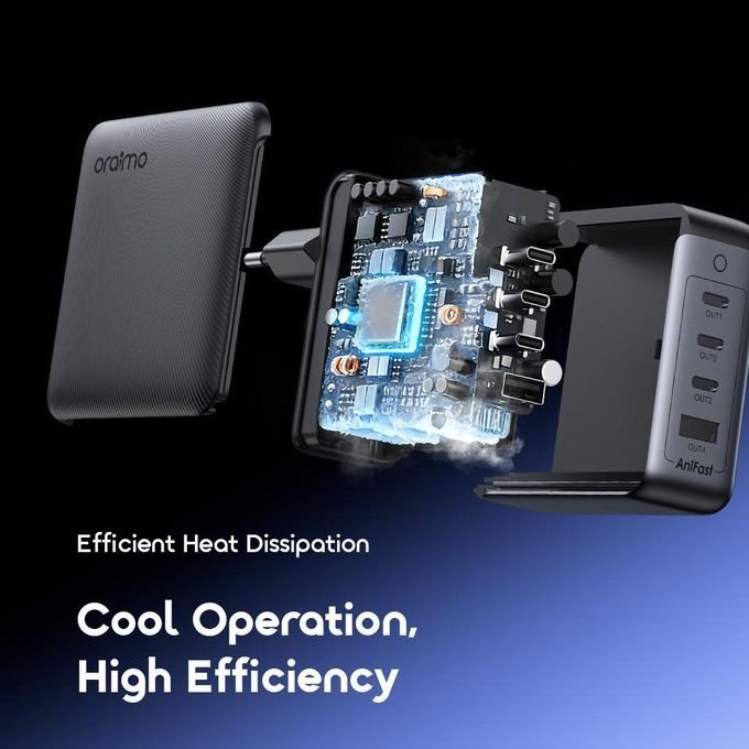 Oraimo HyperGaN C120F Charger 120W GaN Super Fast Multi-Device Charging
