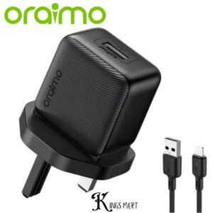 Oraimo Power-Cube 10 Sleek Fast 10W Charging Compact Lightning iPhone Cable Wall Charger OCW-1111U-L53