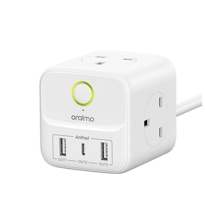 Oraimo PowerHub C 6-In-1 Smart Fast Charging High Security Small And Portable Power Expansion Cube