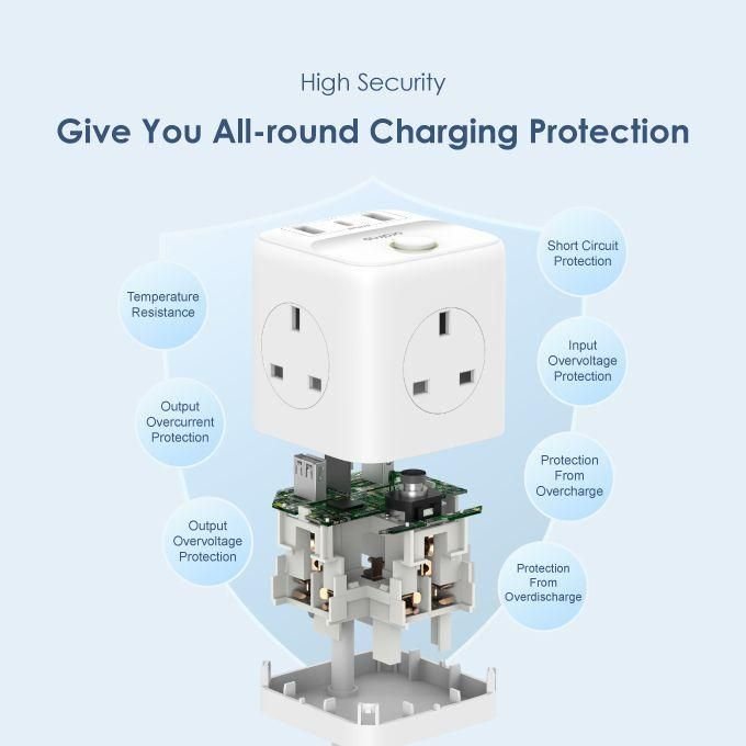 Oraimo PowerHub C 6-In-1 Smart Fast Charging High Security Small And Portable Power Expansion Cube