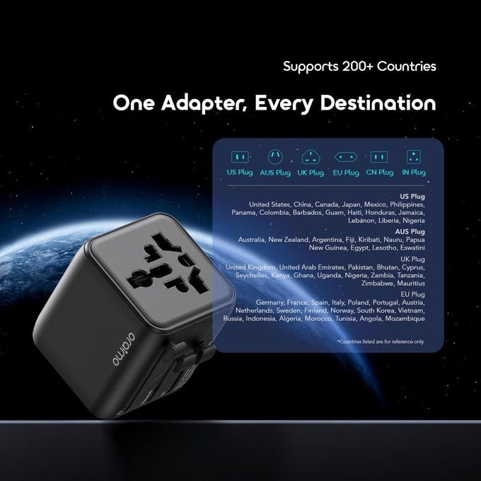 Oraimo PowerOmni 251 Multi-Plug Travel Converter 2500W High Output - Black