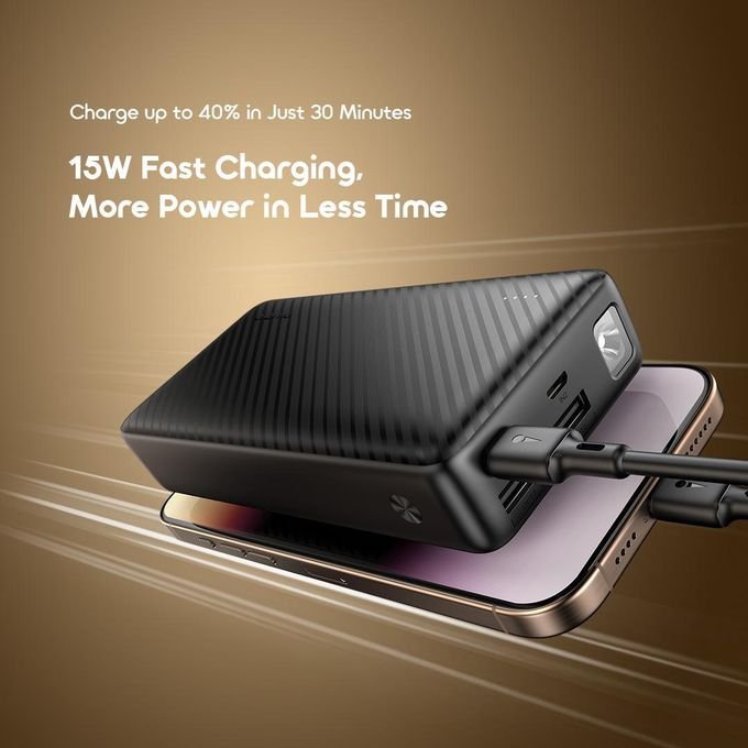 Oraimo Traveler 15 Power Bank 20000mAh 15W Type-C Fast Charging with LED Torch
