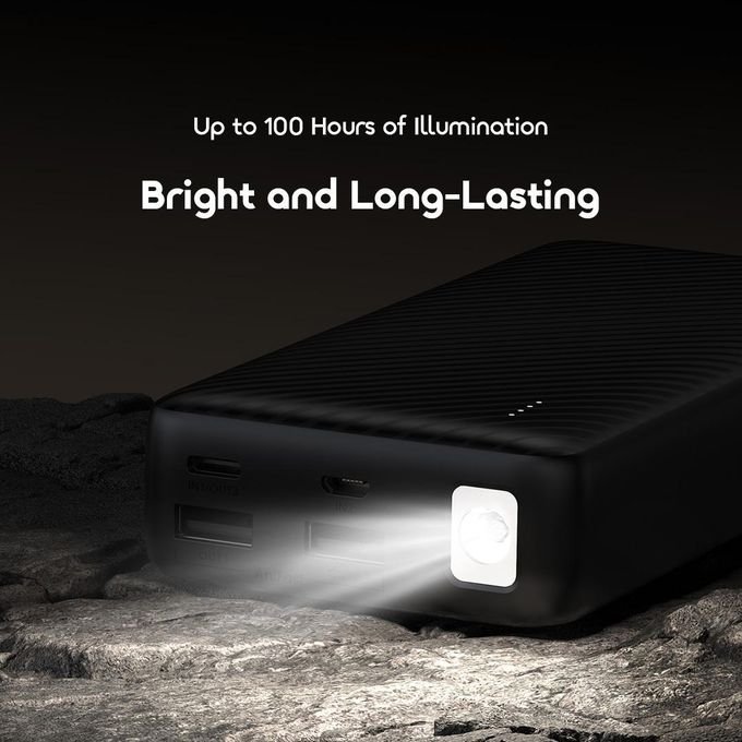 Oraimo Traveler 15 Power Bank 20000mAh 15W Type-C Fast Charging with LED Torch