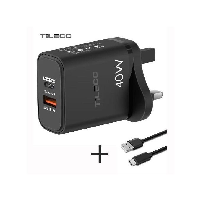TiLECC TiLECC Jazzy PD 40W USB-C & USB-A Output Super Fast Charger