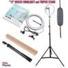 12" Inches Automatic Led Ringlight With Stand &Camera Holder for TikTok, YouTube, Makeup, Live Stream