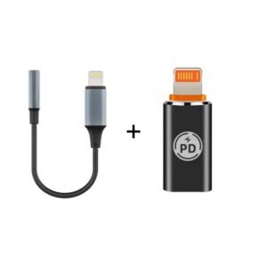 2PCS Apple Data 3.5mm+ PD Fast Charge 27w Adapter Type-c