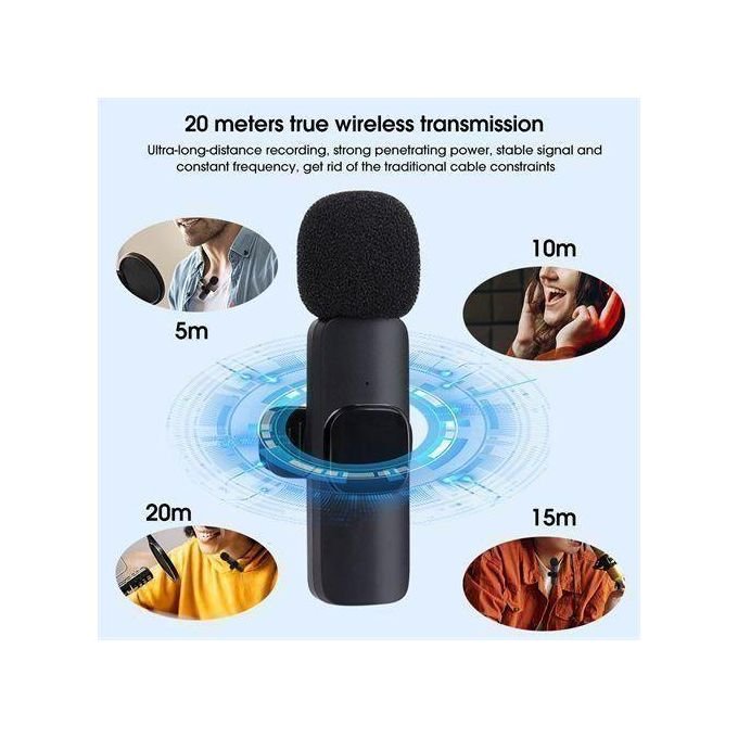 3.5mm Wireless Lavalier Microphone For Interview And Shooting