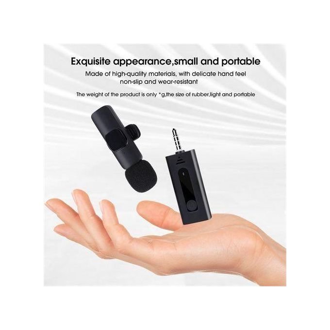 3.5mm Wireless Lavalier Microphone For Interview And Shooting