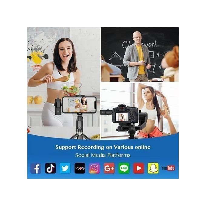3.5mm Wireless Lavalier Microphone For Interview And Shooting