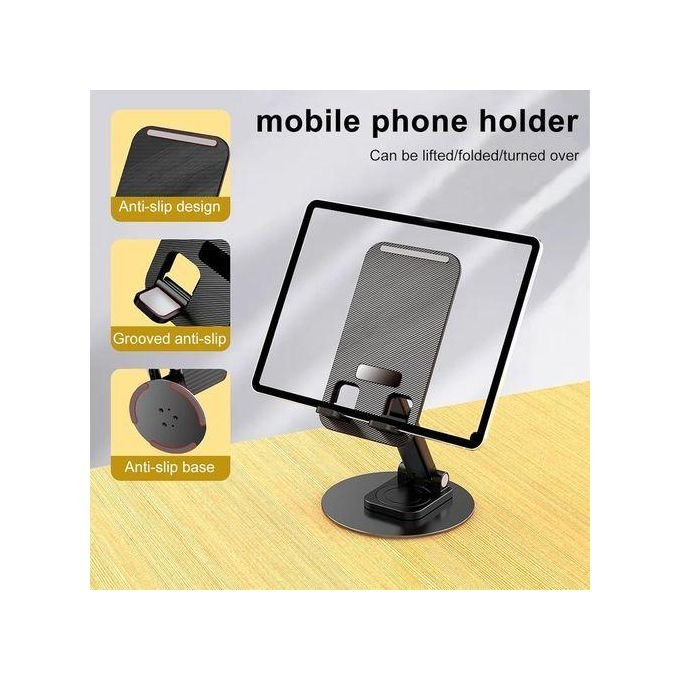 360° Rotating Phone Holder - Black