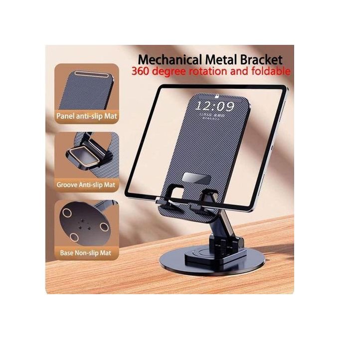 360° Rotating Phone Holder - Black