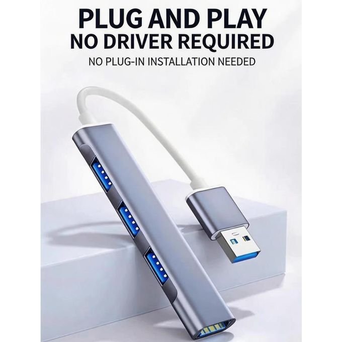 4-in-1 hub multi port docking station USB hub adapter, supporting USB 3.0