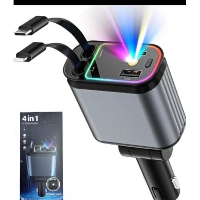 4-in-1 Smart Car Charger