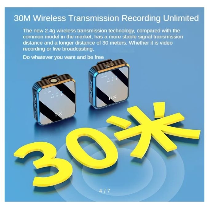 8-10 Hours 3 In 1 Wireless Lapel Microphone For IPhone/Android Users/Content Creation
