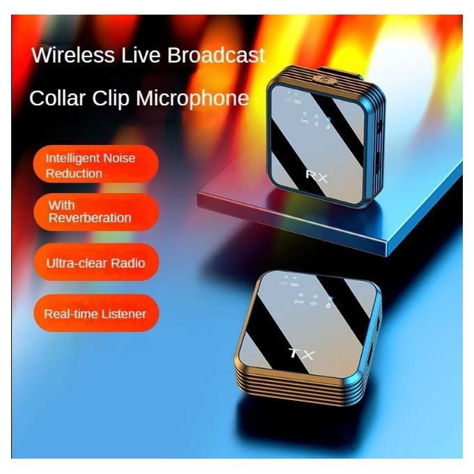 8-10 Hours 3 In 1 Wireless Lapel Microphone For IPhone/Android Users/Content Creation