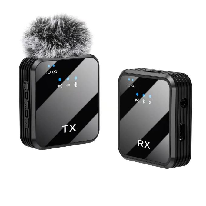 8-10 Hours 3 In 1 Wireless Lapel Microphone For IPhone/Android Users/Content Creation