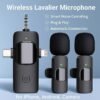 addigoes Wireless Microphone for iPhone, Android, Camera, iPad - 3 in 1 Dual Professional Lavalier Mini Mic with USB C, Plug-Play for Video Recording, YouTube, TikTok