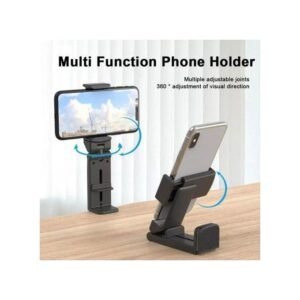 Adjustable Phone Holder 360° - Black - Plastic - Foldable