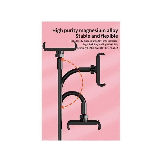 ARHANORY Tripod Stand Phone Holder Desktop Lazy With Rotate 360 Degrees Various Shapes Black