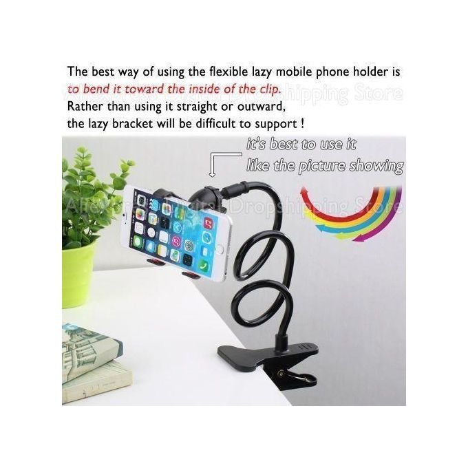 ARHANORY Tripod Stand Phone Holder Desktop Lazy With Rotate 360 Degrees Various Shapes Black