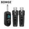 BOMGE UHF Microphone Converte XLR Transmitter and Receiver Wireless System Signal Adapter For Dynamic Mic Guitar Audio Mixer PA System