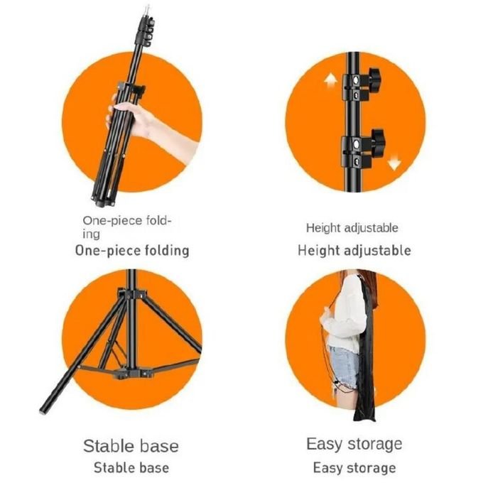 Cellphone Holder Iron Pipe Wireless Selfie Stick Tripod Stand Mounts & Stands