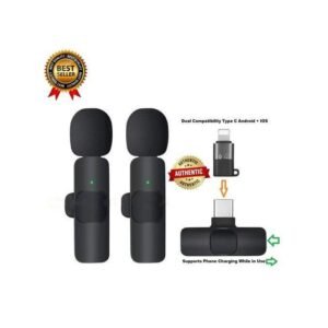 Double Wireless Microphone TYPE-C Android Phone IPhone +IOS Adapter