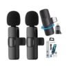 DUAL Type-c Wireless Lapel Microphone For IPhone & Android + IOS Adapter