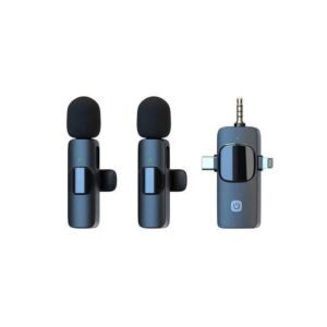 Dual Wireless Lavalier Microphone TYPE-C Android Phones IPhone + IOS Adapter