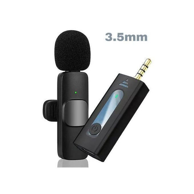 Fashion Phone Wireless Microphone Portable Audio Video Recording Mini 3.5mm Lapel Mic For Camera for Interview Streaming IPhone Android Phone PC Computer Laptop Live Stream...