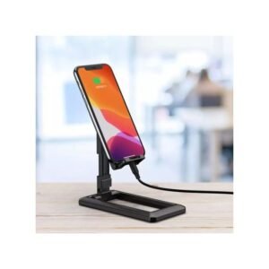 Foldable Mobile Phone Holder And Tablet Stand-Black