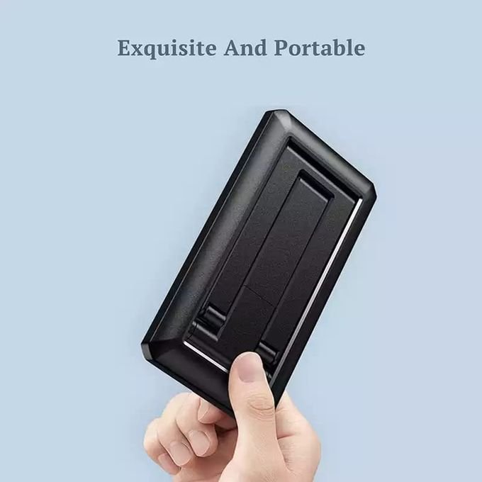 Foldable Mobile Phone Holder And Tablet Stand-Black